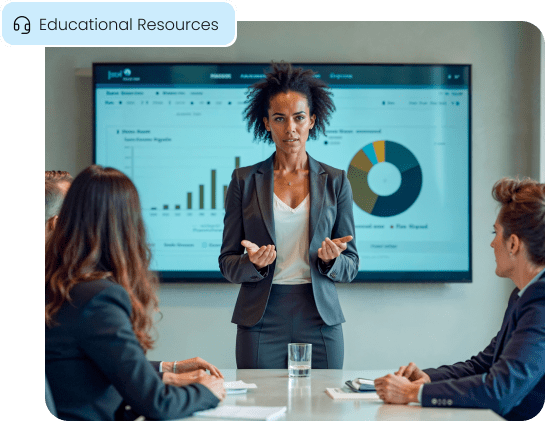 A financial technology expert leads a training seminar, symbolizing the valuable educational resources Aurora Payments provides to association members.