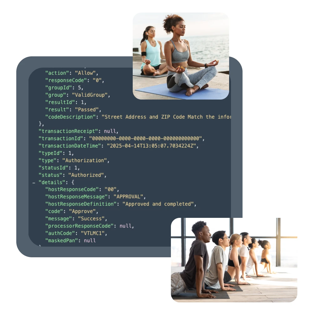 ARISE wellness and fitness payment API and software integration for gym and studio developers.
