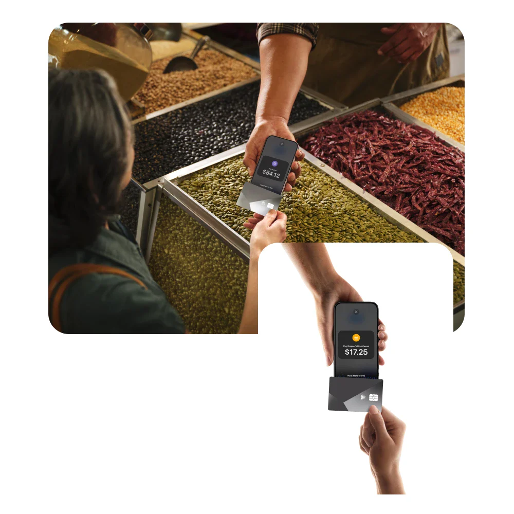 ARISE Tap to Pay on iPhone for secure contactless credit card transactions at retail checkout.